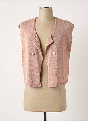 Vestă fără mâneci roz POLES femeie