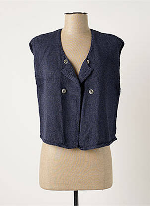 Vestă fără mâneci albastru POLES femeie