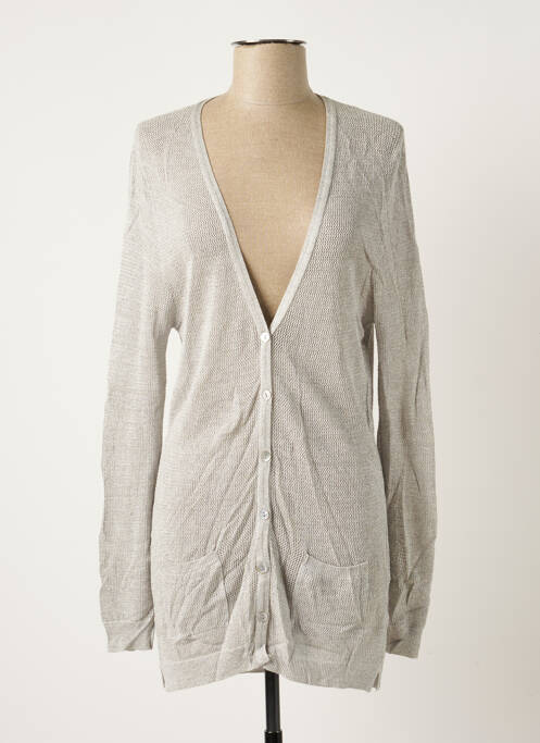 Vestă cu mâneci lungi gri POLES femeie