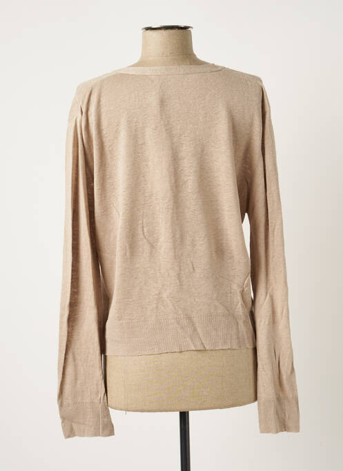 Vestă cu mâneci lungi bej POLES femeie