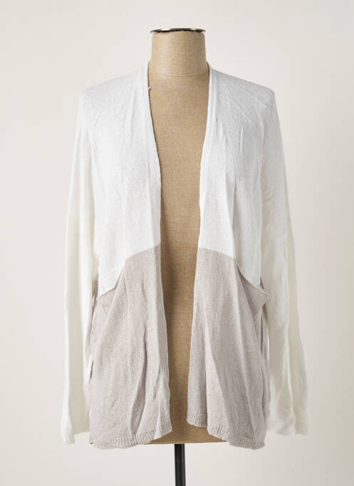 Vestă cu mâneci lungi alb POLES femeie