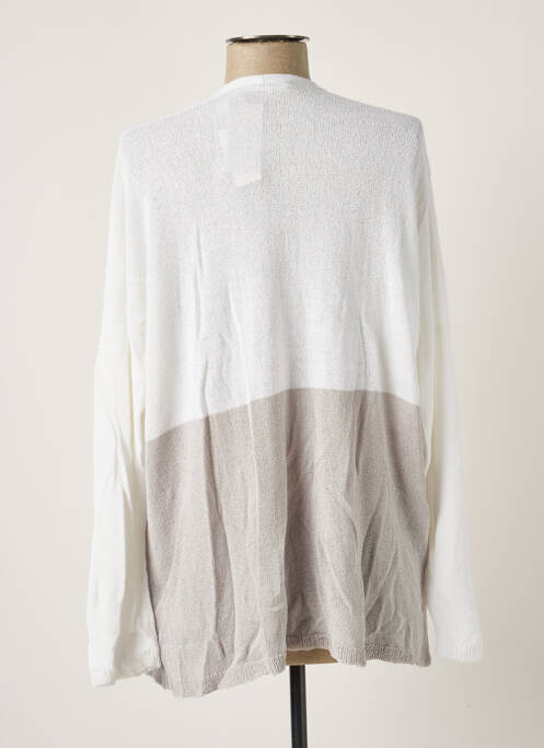 Vestă cu mâneci lungi alb POLES femeie