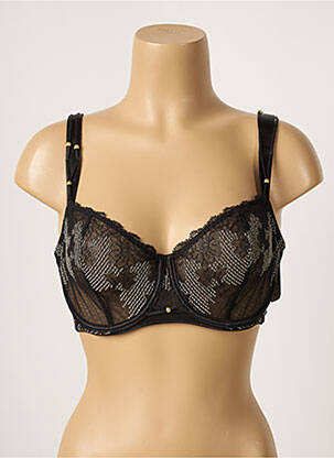 Sutien broderie sutien cupe întregi cu decolteu înalt negru AUBADE femme