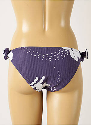 Chiloți de baie țesătură texturată bikini violet MAISON LEJABY femeie