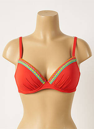 Sutien de costum de baie roșu ANTIGEL femeie
