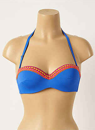 Sutien de costum de baie top sutien modelat top sutien modelat albastru ANTIGEL femeie