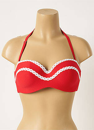 Sutien de costum de baie top sutien modelat top sutien modelat roșu ANTIGEL femeie