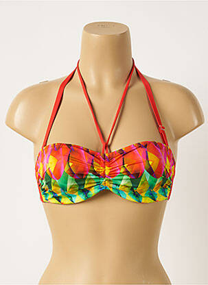 Sutien de costum de baie roșu ANTIGEL femeie