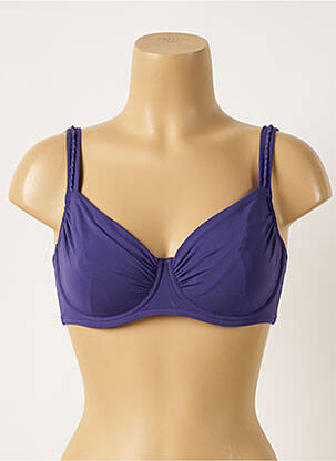 Sutien de costum de baie sutien cupe întregi cu decolteu înalt sutien cupe întregi cu decolteu înalt violet MAISON LEJABY femeie
