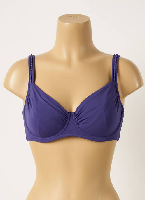 Sutien de costum de baie sutien cupe întregi cu decolteu înalt sutien cupe întregi cu decolteu înalt violet MAISON LEJABY femme
