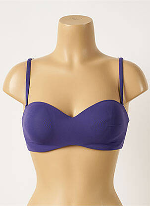 Sutien de costum de baie elasticitate top bentiță violet MAISON LEJABY femeie