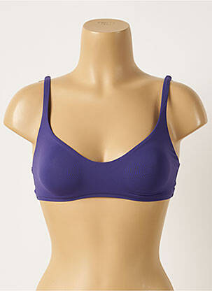 Sutien de costum de baie elasticitate albastru MAISON LEJABY femeie