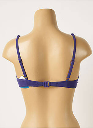 Sutien de costum de baie elasticitate albastru MAISON LEJABY femeie