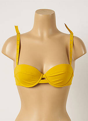 Sutien de costum de baie elasticitate top sutien modelat galben MAISON LEJABY femeie
