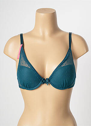 Sutien efect material satinat top sutien push-up verde PASSIONATA femeie