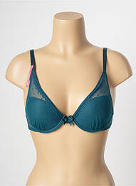 Sutien efect material satinat top sutien push-up verde PASSIONATA femme