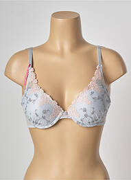 Sutien efect material satinat top sutien push-up gri PASSIONATA femme