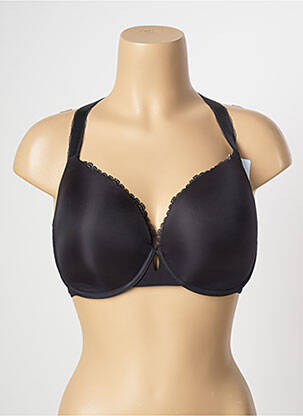 Sutien efect material satinat top sutien modelat negru SIMONE PERELE femeie