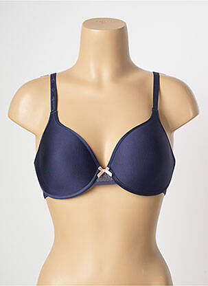 Sutien efect material satinat top sutien modelat albastru CHANTELLE femeie