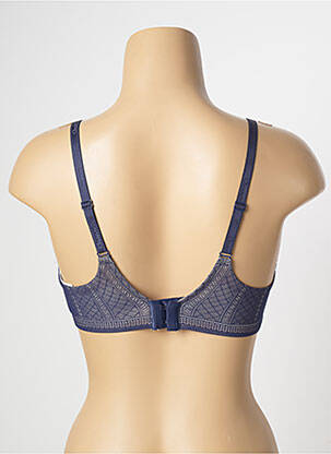 Sutien efect material satinat top sutien modelat albastru CHANTELLE femeie