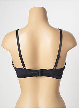 Sutien efect material satinat sutien cupe întregi cu decolteu înalt negru PASSIONATA femeie