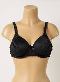 Sutien efect material satinat sutien cupe întregi cu decolteu înalt negru SIMONE PERELE femme