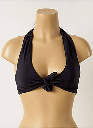 Sutien de costum de baie elasticitate top triunghiuri negru MAISON LEJABY femeie