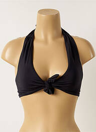 Sutien de costum de baie elasticitate top triunghiuri negru MAISON LEJABY femme