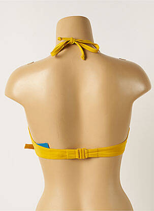 Sutien de costum de baie elasticitate top triunghiuri galben MAISON LEJABY femeie