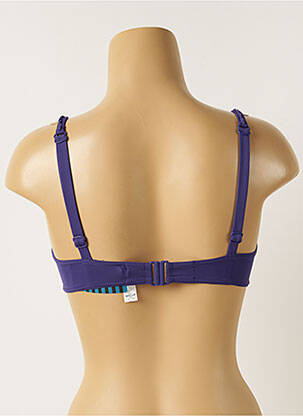 Sutien de costum de baie elasticitate sutien cupe întregi cu decolteu înalt violet MAISON LEJABY femeie
