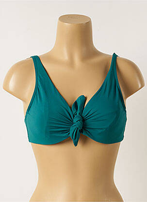 Sutien de costum de baie elasticitate sutien cupe întregi cu decolteu înalt verde MAISON LEJABY femeie