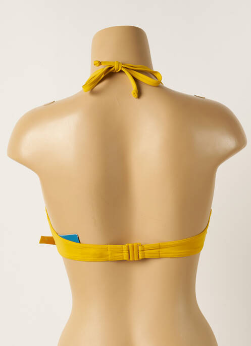 Sutien de costum de baie elasticitate top triunghiuri galben MAISON LEJABY femme