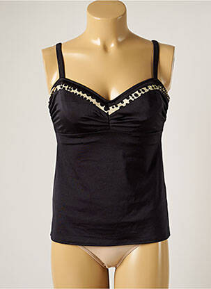 Tankini sutien balconet cu decolteu înalt negru FANTASIE femeie