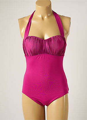 Costum de baie dintr-o singură piesă sutien balconet cu decolteu înalt sutien balconet cu decolteu înalt violet SEAFOLLY femeie