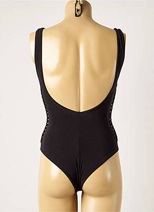 Costum de baie dintr-o singură piesă elasticitate sutien cupe întregi cu decolteu înalt negru WOW BIKINI femeie