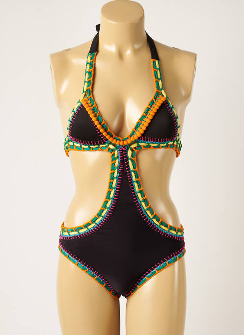 Costum de baie dintr-o singură piesă negru WOW BIKINI femeie