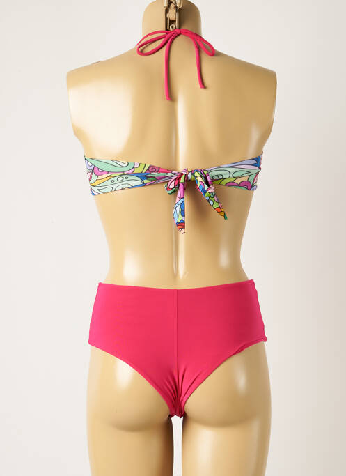 Costum de baie dintr-o singură piesă roz WOW BIKINI femeie