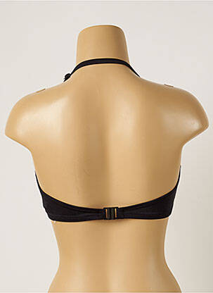 Sutien de costum de baie bretele elastice detașabile sutien balconet cu decolteu înalt negru FANTASIE femeie