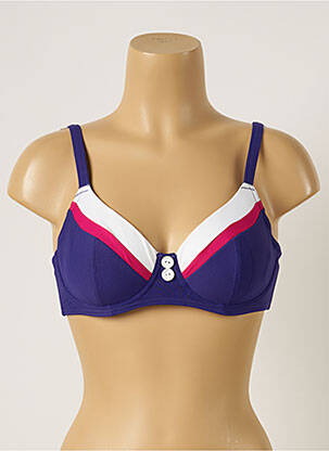 Sutien de costum de baie elasticitate sutien cupe întregi cu decolteu înalt violet FREYA femeie