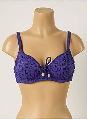 Sutien de costum de baie elasticitate sutien cupe întregi cu decolteu înalt violet FREYA femeie
