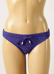 Chiloți de baie închidere cu legături de legat bikini violet FREYA femme