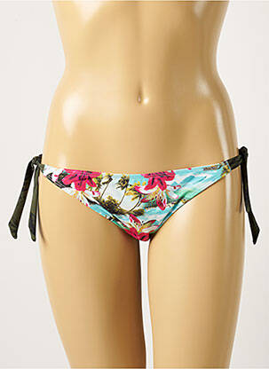 Chiloți de baie imprimeu floral bikini albastru BANANA MOON femeie