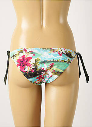 Chiloți de baie imprimeu floral bikini albastru BANANA MOON femeie