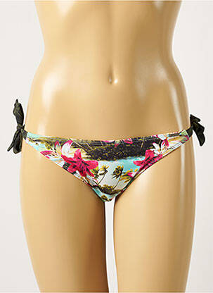 Chiloți de baie imprimeu floral bikini albastru BANANA MOON femeie