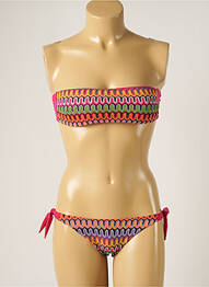 Costum de baie din două piese top bentiță top bentiță roz WOW BIKINI femme