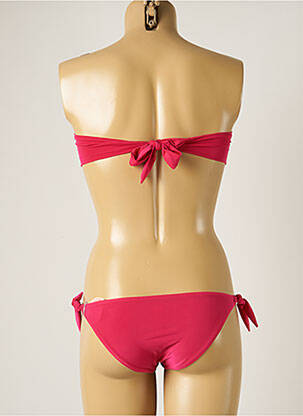 Costum de baie din două piese top bentiță top bentiță roz WOW BIKINI femeie