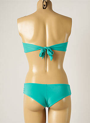 Costum de baie din două piese elasticitate top bentiță verde WOW BIKINI femeie
