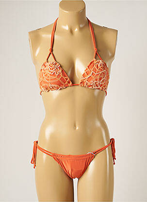 Costum de baie din două piese portocaliu WOW BIKINI femeie