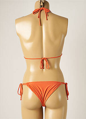 Costum de baie din două piese elasticitate sutien cu susținere înaltă și burete detașabil portocalie WOW BIKINI femeie