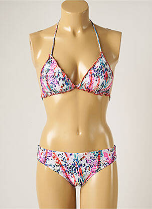 Costum de baie din două piese roz WOW BIKINI femeie